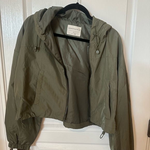 AEROPOSTALE XLarge Crop Water Resistant Jacket NEW - Picture 5 of 11